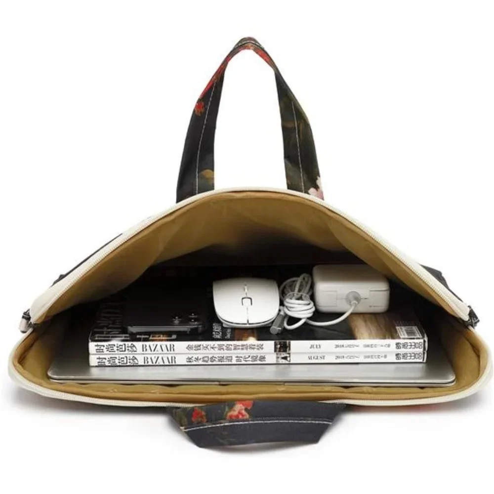 Black Waterproof Shoulder Laptop Bag 15.6 Inch